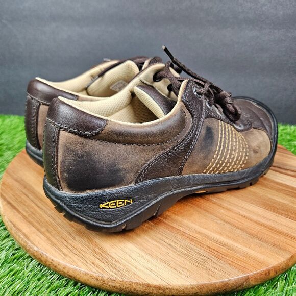 Keen Finlay Oxford Sneakers Mens 8 Brown Leather Casual Hiking Soft Toe Shoes main image 5